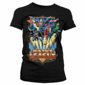 Justice League - Team Up! Girly T-Shirt