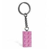 LEGO 2x4 Brick Pink Key Chain