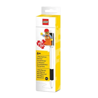 Lego black mechanical pencil with minifigure