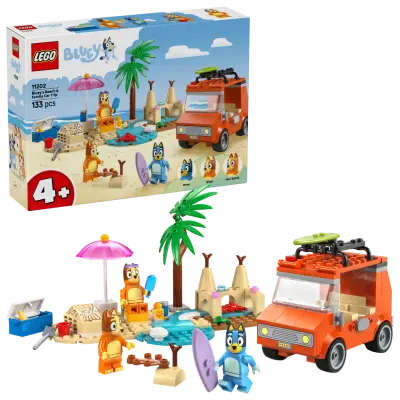 LEGO - Bluey - Bluey's Beach & Family Car Trip