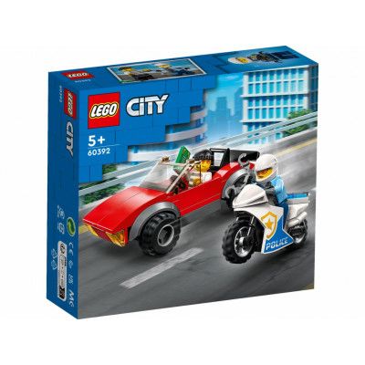 LEGO City Biljakt med polismotorcykel 60392