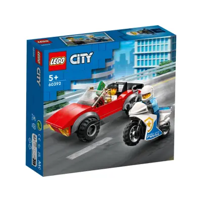LEGO City Biljakt med polismotorcykel 60392