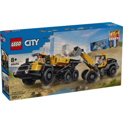 LEGO® City Dumper och frontlastare 60494 - LEGO -  Leksaksaffären