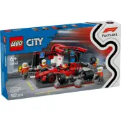 LEGO City F1 depåstopp & depåteam med Ferrari bil 60443