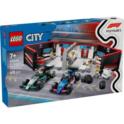 LEGO® City F1® garage&Mercedes-AMG&Alpine bilar 60444 - LEGO -  Leksaksaffären