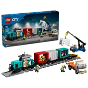 LEGO City Hamntransporttåg med kran och lastbil 60509