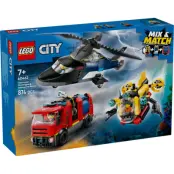 LEGO City Helikopter, brandbil och ubåt 60462