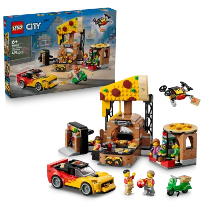 LEGO City Pizzahemkörning med fordon 60496