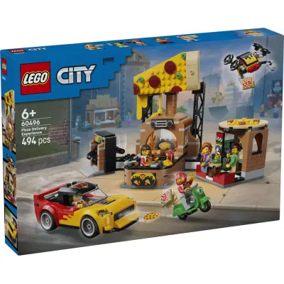 LEGO® City Pizzahemkörning med fordon 60496 - LEGO -  Leksaksaffären