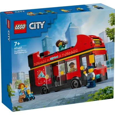 LEGO® City Röd dubbeldäckare för sightseeing 60407 - LEGO -  Leksaksaffären