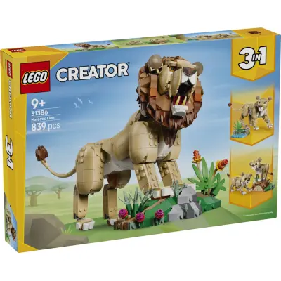 LEGO® Creator 3in1 Vilda djur: Majestätiskt lejon 31386 - LEGO -  Leksaksaffären