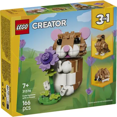 LEGO® Creator Söt hamster med blomma 31376 - LEGO -  Leksaksaffären