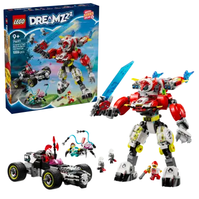 LEGO - DREAMZzz - Cooper's Tiger Mech & Zero's Hot Rod Car