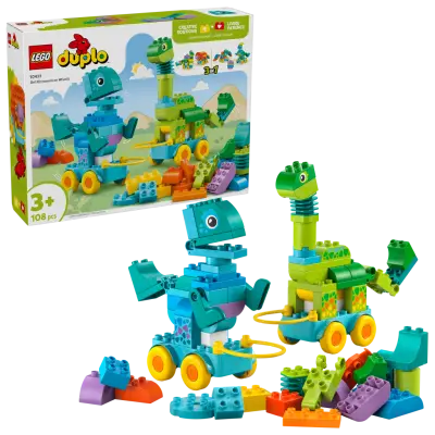LEGO - DUPLO Town - 3-in-1 Dinosaurs on Wheels