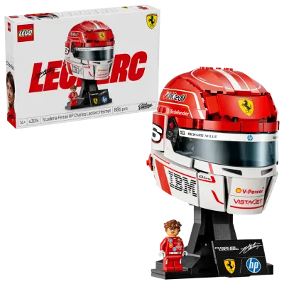 LEGO Editions Formula 1 Scuderia Ferrari HP Charles Leclerc hjälm 43014