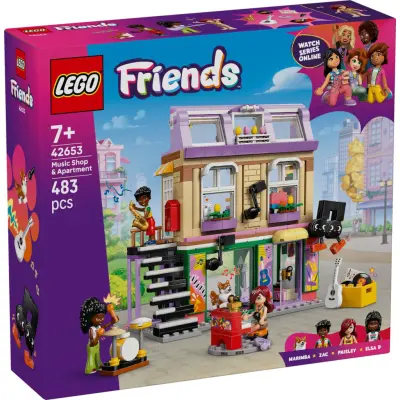 LEGO® Friends Musikaffär&lägenhet 42653 - LEGO -  Leksaksaffären