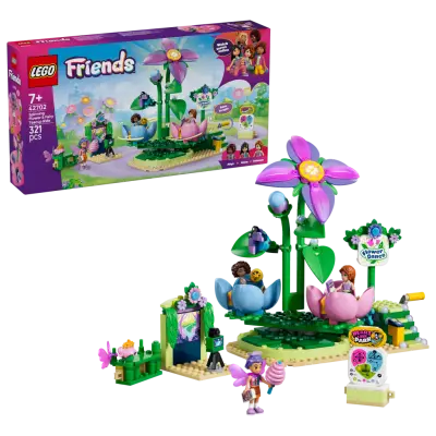 LEGO Friends Snurrande tekoppskarusell med blom- och älvtema 42702