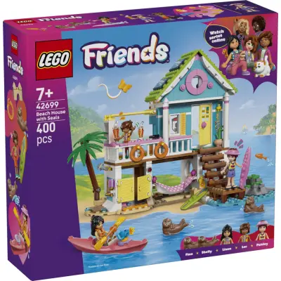LEGO® Friends Strandhus med sälar 42699 - LEGO -  Leksaksaffären