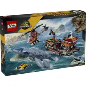 LEGO® Jurassic World Dinosaurieattack med båt och mosasaurus 77983 - LEGO -  Leksaksaffären