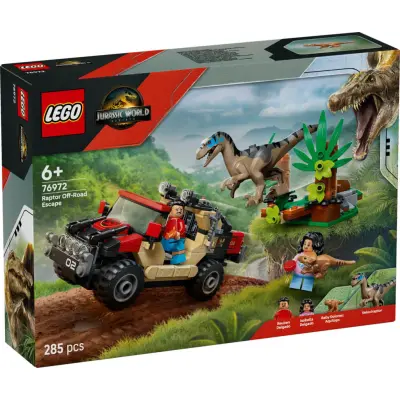 LEGO® Jurassic World Terrängflykt med raptor 76972 - LEGO -  Leksaksaffären