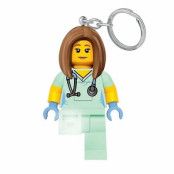 LEGO Keychain w/LED Nurse