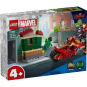 LEGO® Marvel Iron Man med motorcykel och Hulk  76287 - LEGO -  Leksaksaffären