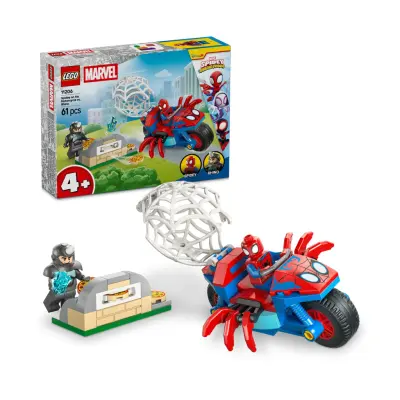 LEGO Marvel: Spidey And His Amazing Friends Spidey on his Motorcycle vs. Rhino (11206)