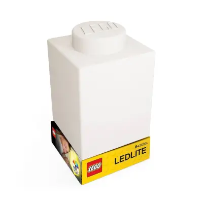 LEGO - Silicone Brick - Night Light w/LED - White /White