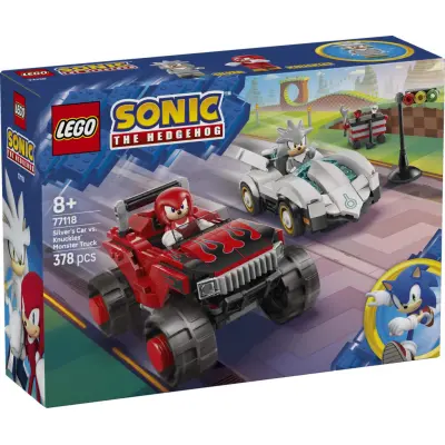 LEGO® Sonic the Hedgehog™ Silvers bil mot Knuckles monstertruck 77118 - LEGO -  Leksaksaffären