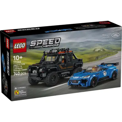 LEGO® Speed Champions Jaguar Project 7 och Land Rover Defender 77264 - LEGO -  Leksaksaffären