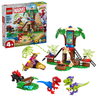 LEGO - Spidey - Spidey and Gobby's Raptor Battle at Tree House HQ
