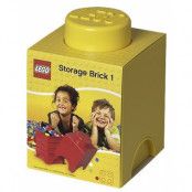 LEGO Storage Brick 1 Stubs Gul