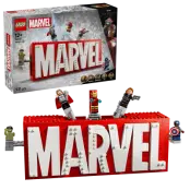 LEGO - Super Heroes - MARVEL Logo & Minifigures