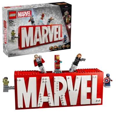 LEGO - Super Heroes - MARVEL Logo & Minifigures