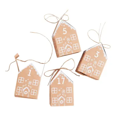 Pepperkakshus DIY Adventskalender - 24-pack