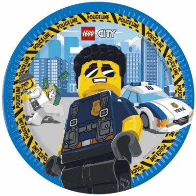Tallrikar Lego City 8-pack (komposterbara)