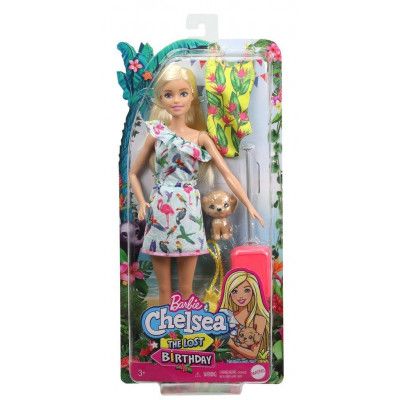 Barbie The Lost Birthday Stacie & husdjur Klänning med fåglar GRT87