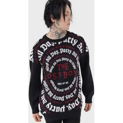 Killstar Sweatshirt - The Lost Boys - Party All Night Skjorta - XS XL - för Herr - svart