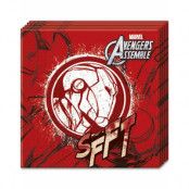 20 stk Iron Man Servietter 33x33 cm - Marvel Avengers Assemble