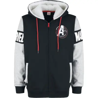 Avengers - Marvel Luvjacka - S M - för Herr - svart/gråmelerad