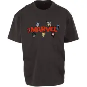 Avengers - Marvel T-shirt - Marvel Comics Logo With Heroes - S XXL - för Herr - svart