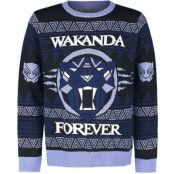 Black Panther - Marvel Christmas jumper - Wakanda Forever - S XXL - för Herr - flerfärgad