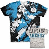 Captain America Allover T-Shirt, T-Shirt