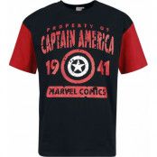 Captain America - Marvel T-shirt - Captain America 1941 - Big Shirt - S XXL - för Herr - flerfärgad