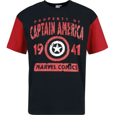 Captain America - Marvel T-shirt - Captain America 1941 - Big Shirt - S XXL - för Herr - flerfärgad