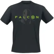 Captain America - Marvel T-shirt - Falcon - S 5XL - för Herr - svart