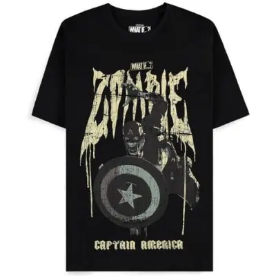 Captain America - Marvel T-shirt - Zombified - S XXL - för Herr - svart