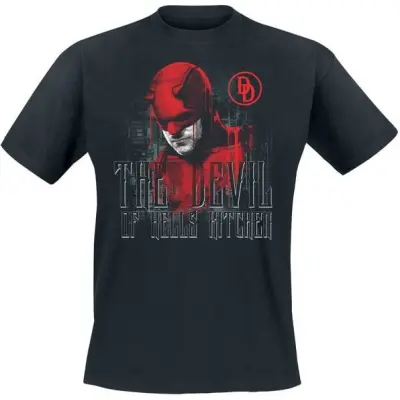Daredevil - Marvel T-shirt - The Devil Of Hells Kitchen - S 5XL - för Herr - svart