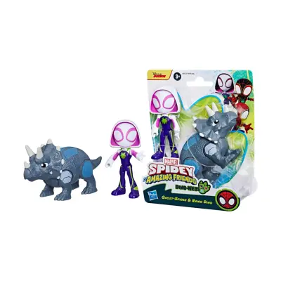Disney Marvel: Spidey And His Amazing Friends Dino-Webs - Ghost-Spider & Rhino Dino (G0122)