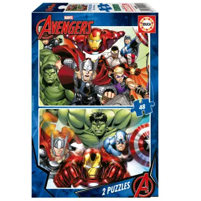 Educa Avengers Pussel 2x48 bitar - Avengers -  Leksaksaffären